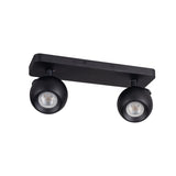 Galoba 310x90 2x GU10 Twin Spotlight - Black
