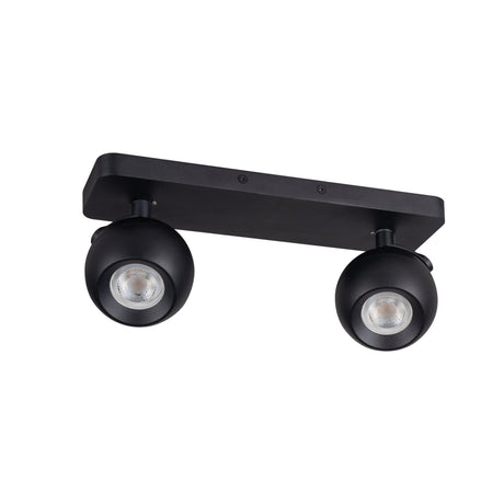 Galoba 310x90 2x GU10 Twin Spotlight - Black