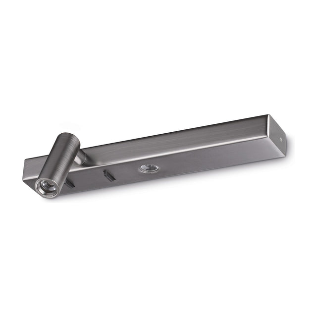 Bonne Nuit Wall Light - Nickel (Left Reader)