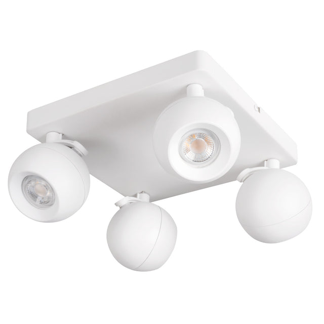 Galoba 240x240 4x GU10 Round Ceiling Light - White