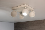 Galoba 240x240 4x GU10 Round Ceiling Light - White