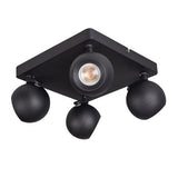 Galoba 240x240 4x35W GU10 Ceiling Spotlight - Black