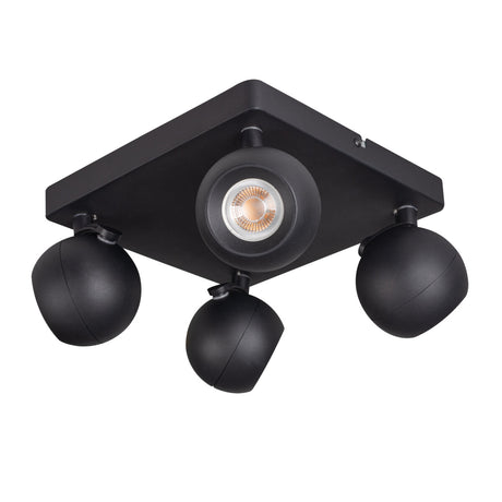 Galoba 240x240 4x35W GU10 Ceiling Spotlight - Black