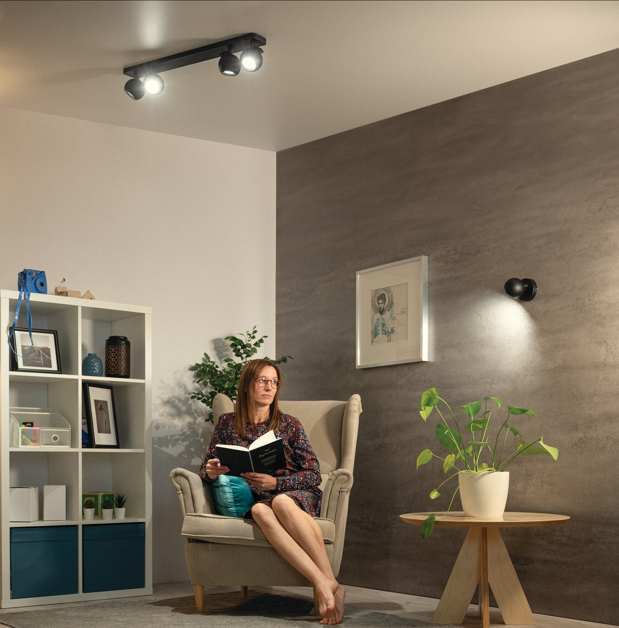 Galoba 780x80 4 x GU10 Bar Ceiling Light - White