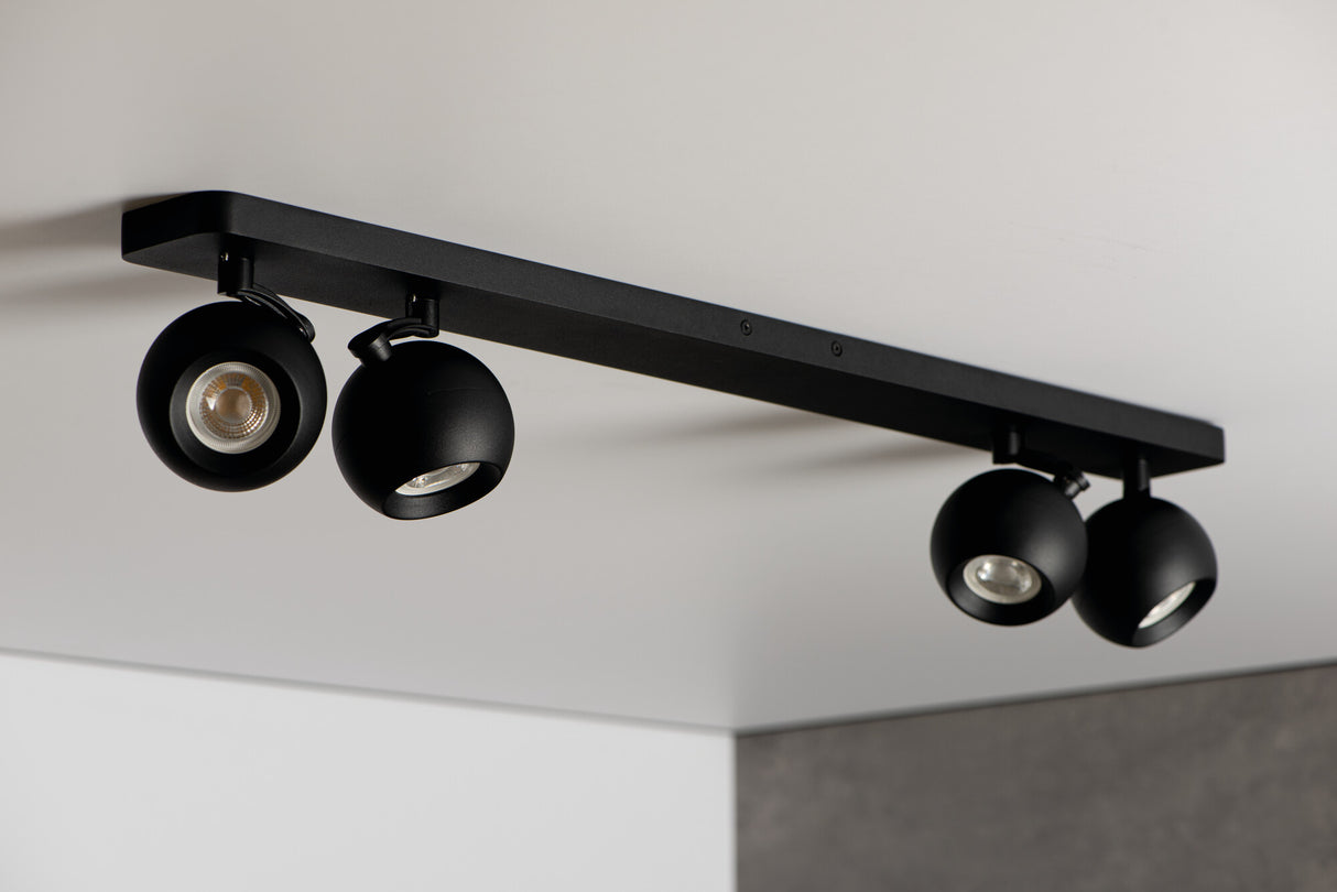 Galoba 780x80 4 x GU10 Ceiling Light - Black