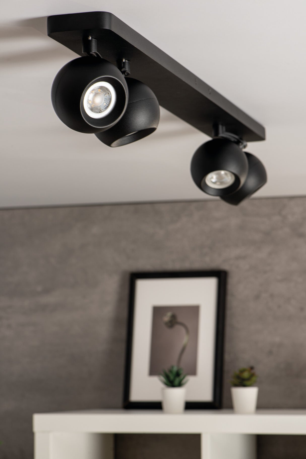Galoba 780x80 4 x GU10 Ceiling Light - Black