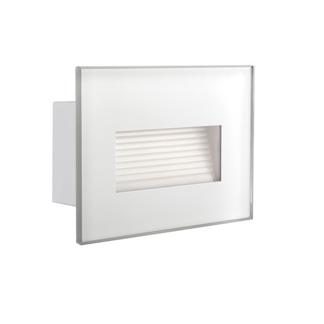 Glasi 3W LED Bulkhead IP44 Warm White - White