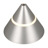 Romeo LED Glass Pendant – Satin Nickel