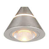 Romeo LED Glass Pendant – Satin Nickel