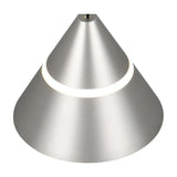 Romeo LED Glass Pendant – Satin Nickel