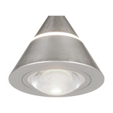 Romeo LED Glass Pendant – Satin Nickel