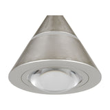 Romeo LED Glass Pendant – Satin Nickel