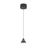 Romeo LED Glass Pendant – Matt Black