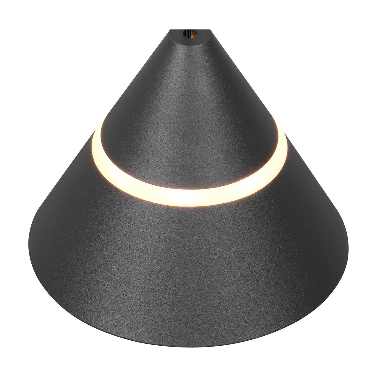 Romeo LED Glass Pendant – Matt Black
