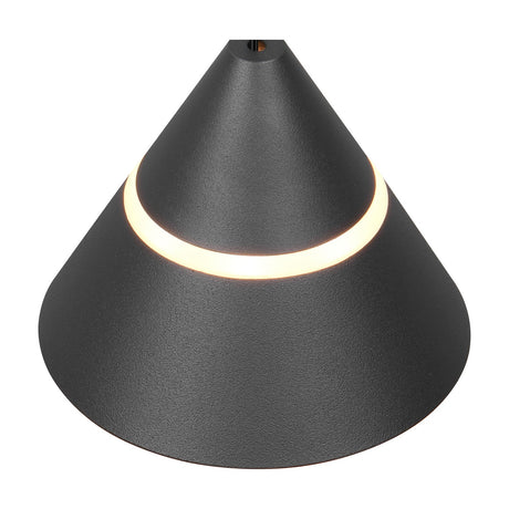 Romeo LED Glass Pendant – Matt Black