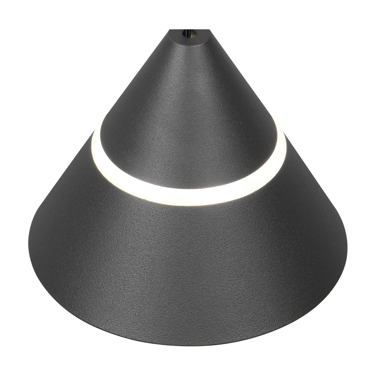 Romeo LED Glass Pendant – Matt Black