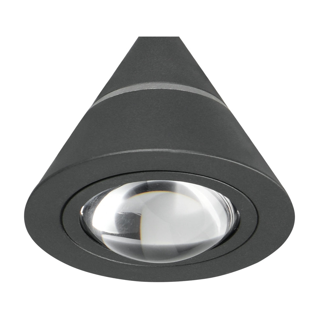 Romeo LED Glass Pendant – Matt Black