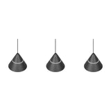 Romeo 3 Light LED Cone Chandelier – Matt Black