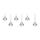 Romeo 6 Light LED Linear Chandelier – Satin Nickel
