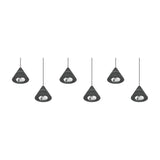 Romeo 6 Light LED Chandelier – Matt Black