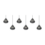 Romeo 6 Light LED Chandelier – Matt Black