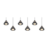 Romeo 6 Light LED Chandelier – Matt Black