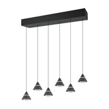 Romeo 6 Light LED Chandelier – Matt Black