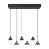 Romeo 6 Light LED Chandelier – Matt Black