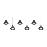 Romeo 6 Light LED Chandelier – Matt Black