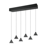 Romeo 6 Light LED Chandelier – Matt Black