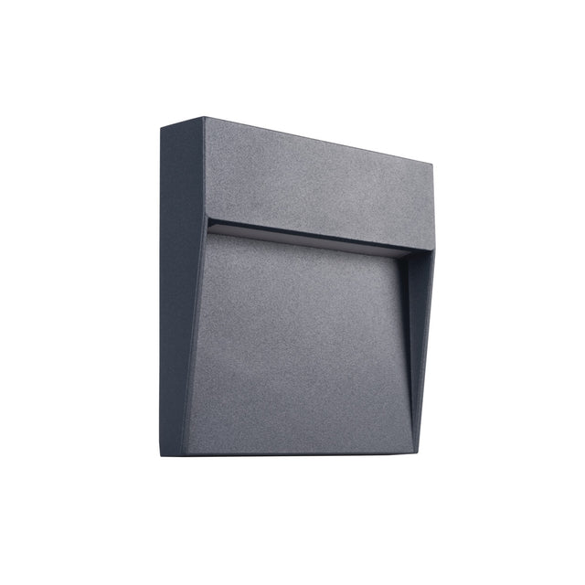 Duli 4W LED Wall Light Square - Anthracite