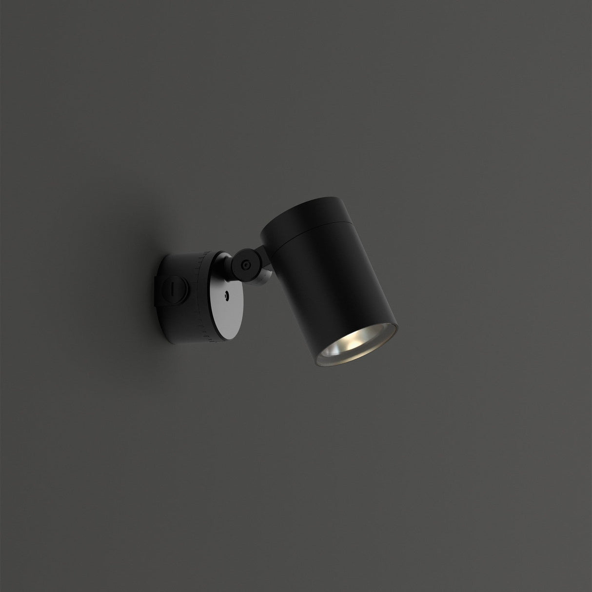 O-Zone Outdoor Wall Light - Black in situ