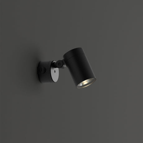 O-Zone Outdoor Wall Light - Black in situ