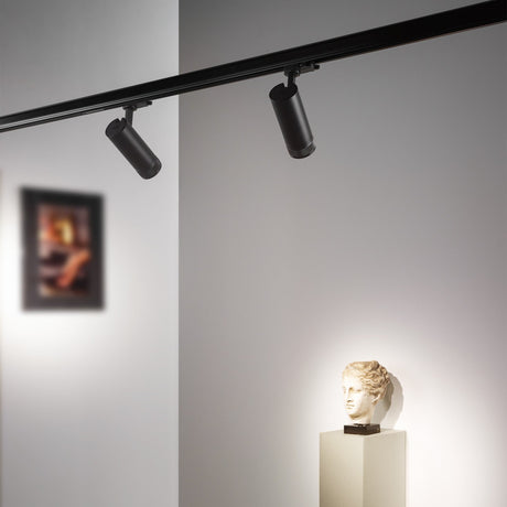 Eos Track Spotlight 15W 3000K On-Off - Black in situ