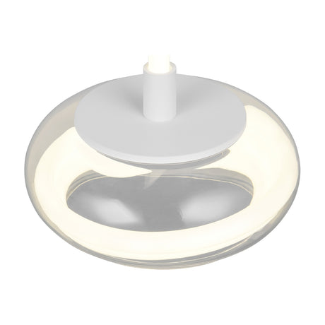 Tarsia LED Globe 21cm Pendant – Matt White