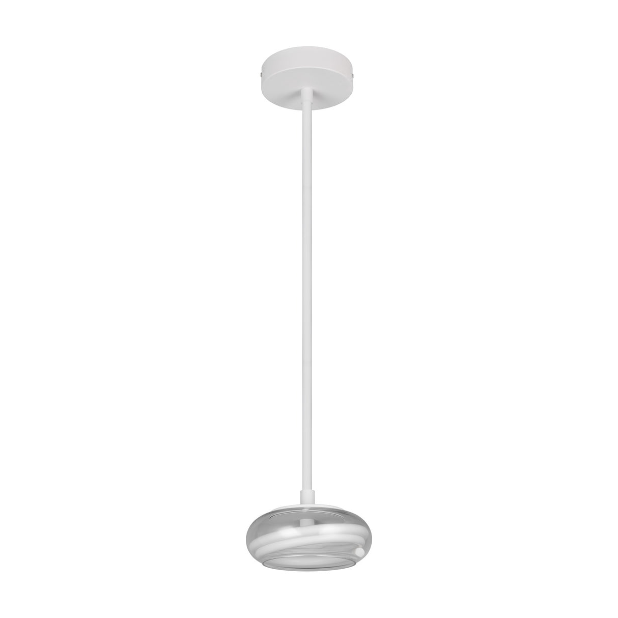 Tarsia LED Globe 21cm Pendant – Matt White