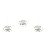 Tarsia 3 Light LED Glass Chandelier – Matt White