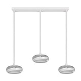 Tarsia 3 Light LED Glass Chandelier – Matt White