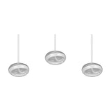 Tarsia 3 Light LED Glass Chandelier – Matt White