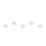 Tarsia 5 Light LED Glass Chandelier – Matt White