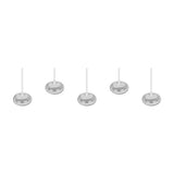 Tarsia 5 Light LED Glass Chandelier – Matt White