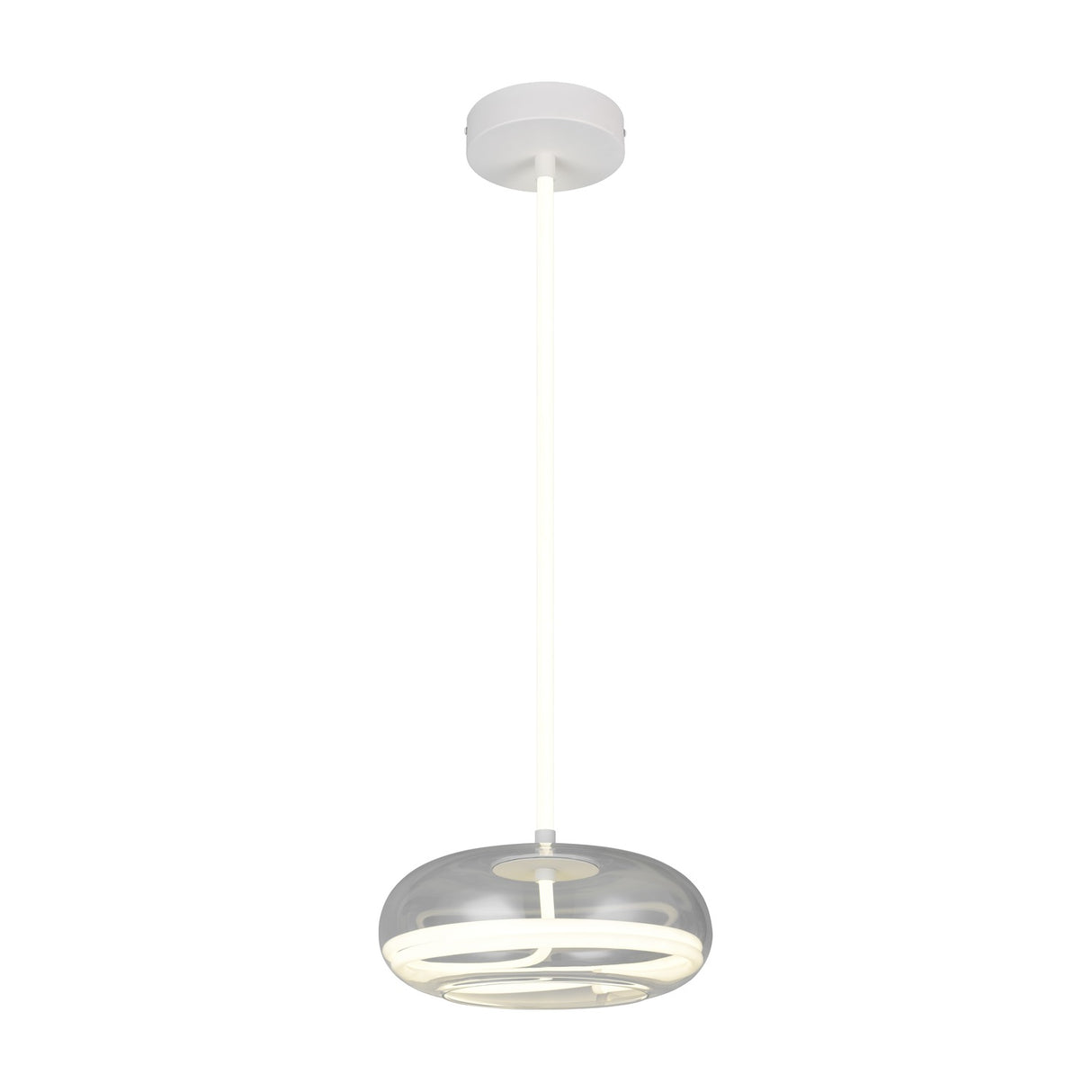 Tarsia LED Globe 40cm Pendant – Matt White