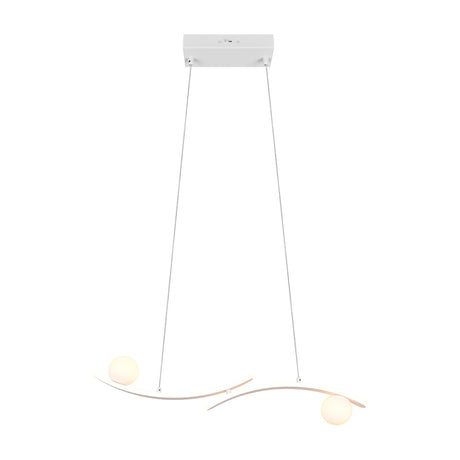 Napoli 2 Light LED Globe Chandelier – Matt White