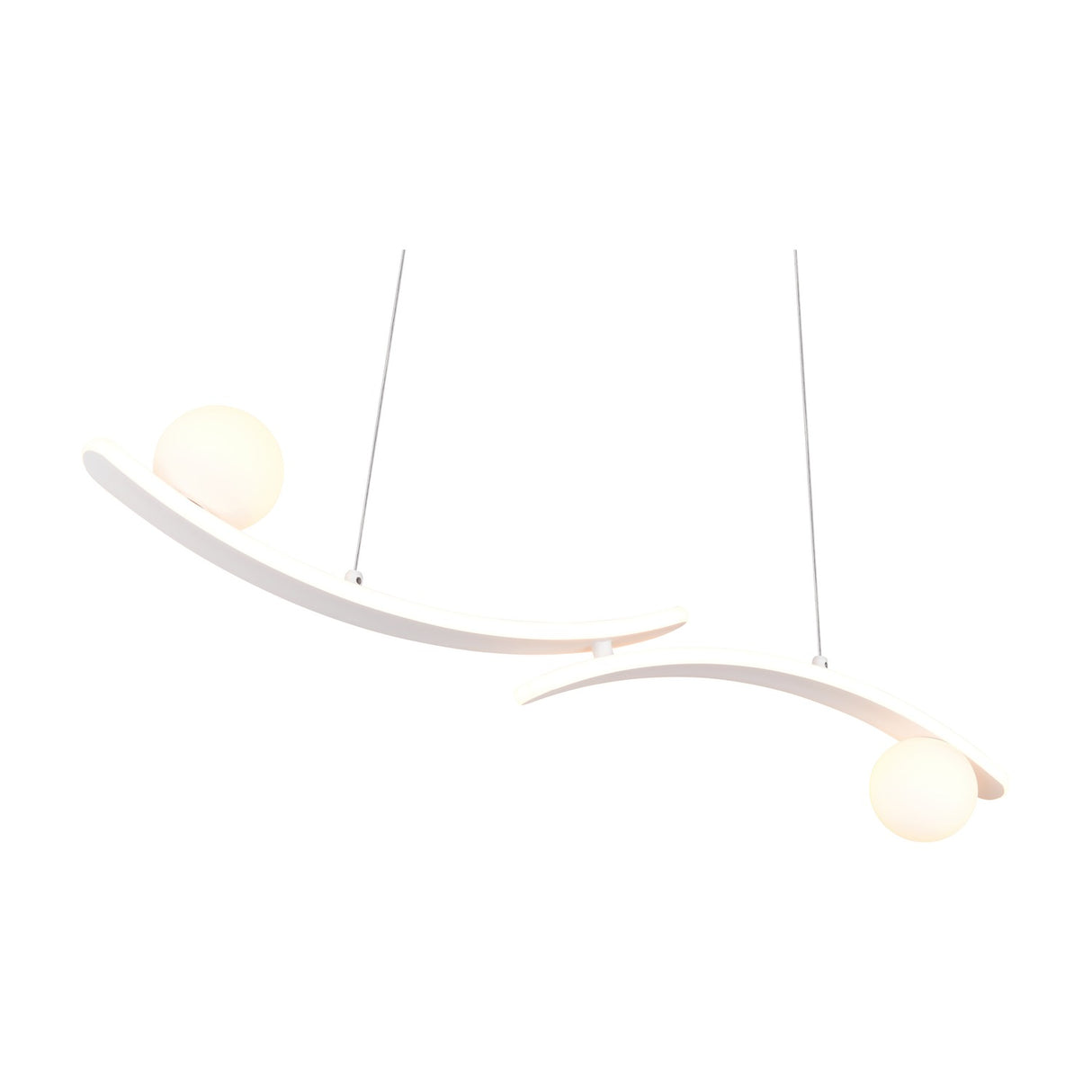 Napoli 2 Light LED Globe Chandelier – Matt White