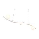 Napoli 2 Light LED Globe Chandelier – Matt White