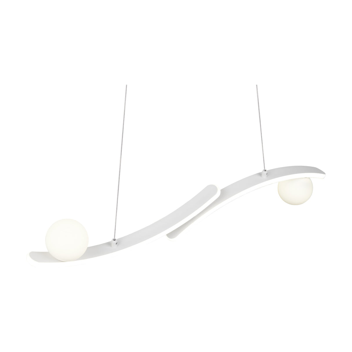 Napoli 2 Light LED Globe Chandelier – Matt White