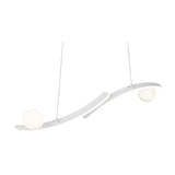 Napoli 2 Light LED Globe Chandelier – Matt White