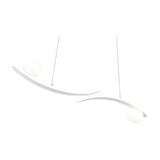 Napoli 2 Light LED Globe Chandelier – Matt White