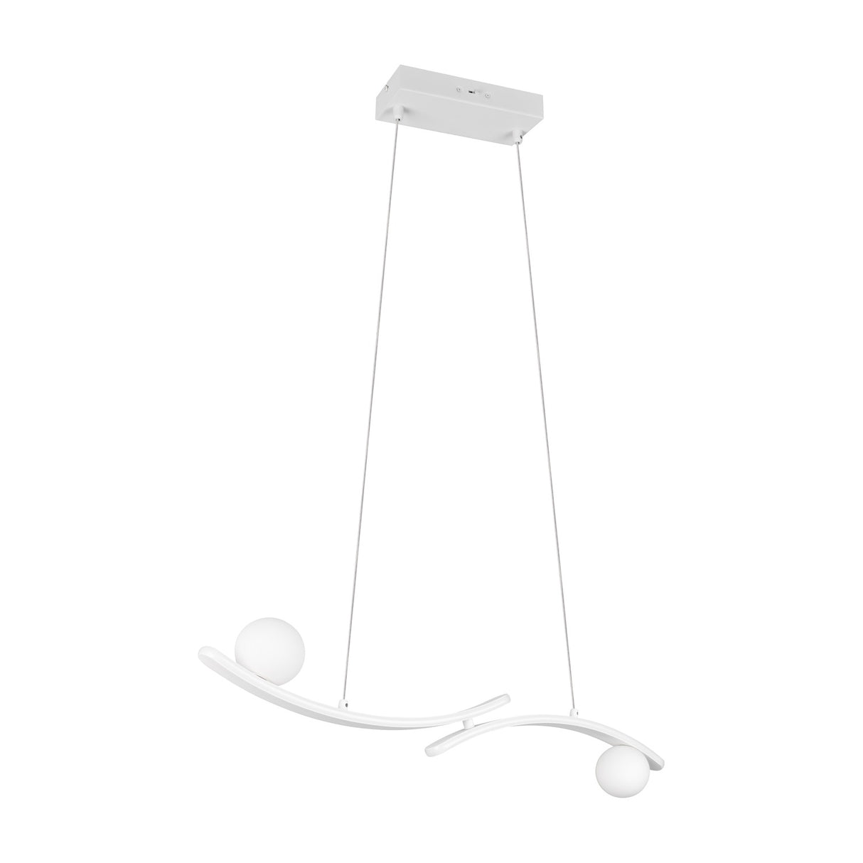 Napoli 2 Light LED Globe Chandelier – Matt White