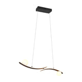 Napoli 2 Light LED Globe Chandelier – Matt Black